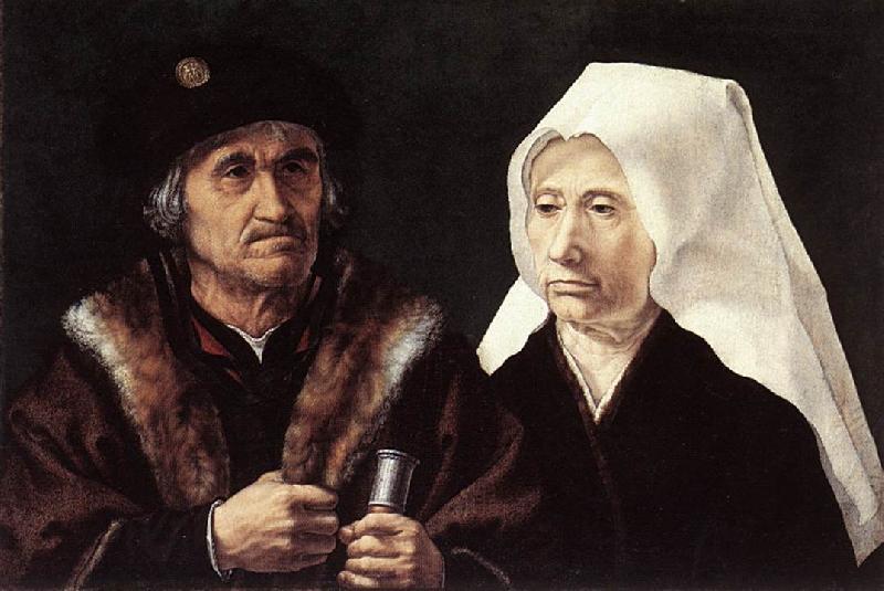 GOSSAERT, Jan (Mabuse) An Elderly Couple cdfg oil painting image
